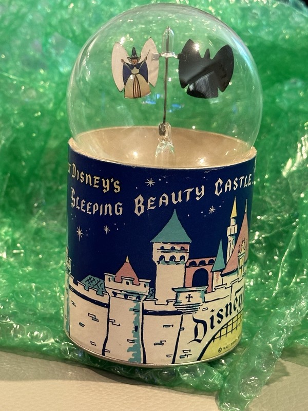 Rare Disney Sleeping Beauty Castle Souvenir Solar 1955