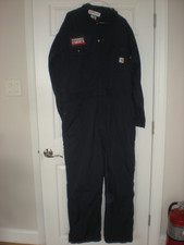 2 Carhartt FR XL-Rg Coveralls Mens Navy 387-20 FR Flame Fire Resistant VGA 