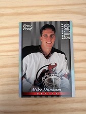 1997-98 Studio Press Proofs Silver #56 Mike Dunham /1000 New Jersey Devils
