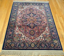 Authentic Karastan Herizz 700-726 Wool American Rug Excellent 4'3" x 6'