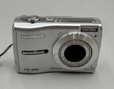 Olympus FE-310 8mp 5x Optical Zoom Silver Digital Camera Fair/No Batteries