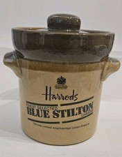 Harrods Blue Stilton Cheese Empty Ceramic Pot T G Green Ltd, Granville