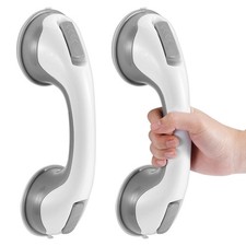 Grab Bars for Bathtubs and Showers, 2-Pack 12 inch Shower Handle Gray