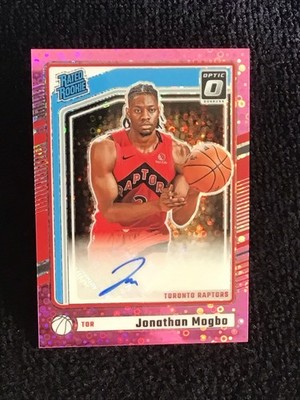 2024-25 Donruss Optic Jonathan Mogbo Rated Rookie Fast Break Pink RC Auto #10/25