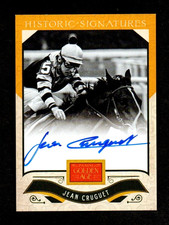 2012 Golden Age Historic Signatures JEAN CRUGUET Triple Crown Jockey Autograph