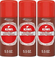 3 Kiwi Quick Dry Boot Cleaner Cleans a Revitalizes All Shoe Types, Foam, 5.5 oz.