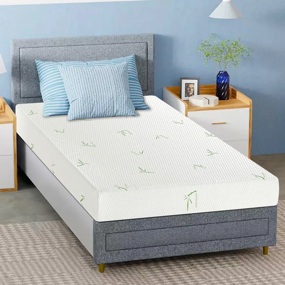 5/6/8 inch Gel Memory Foam Bamboo Fabric Mattress  Cool Sleep Medium In A Box - Image 3 of 4