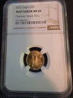 2023 $5 American Gold Eagle 1/10 oz NGC MS69 Mint Error