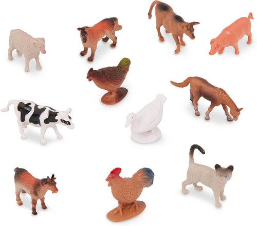 Terra by Battat – 60Pcs Farm Animals Toy Tube – Mini Plastic Barnyard Animal Fig - Picture 7 of 11