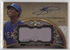 2013 Topps Triple Threads Unity Jumbo Relics 4/99 Jurickson Profar Auto 5w7