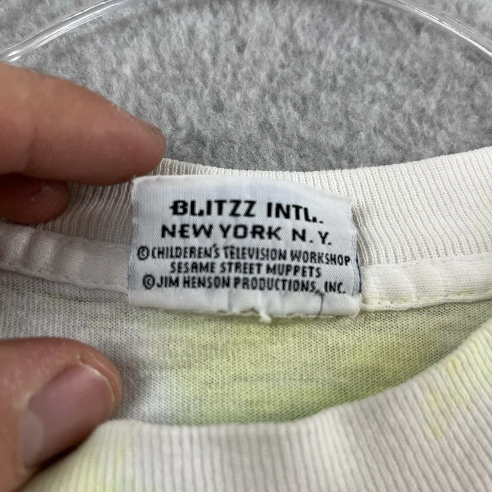 Camisa vintage Elmo niños jóvenes tye tye calle sésamo Jim Henson años 90 niños mediana Foto 4 de 4