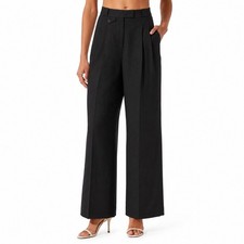 ASTR The Label Bryony Pants M Black Pleated Wide Leg Trousers
