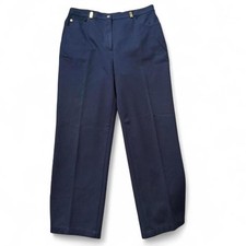 Vintage Fall 2003 St John Sport Navy Straight Leg Pants, Women's Size 12