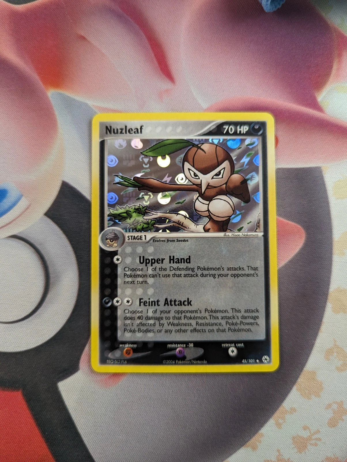Pokemon Nuzleaf 45/101 NM EX Hidden Legends Uncommon Reverse Holo - CMP