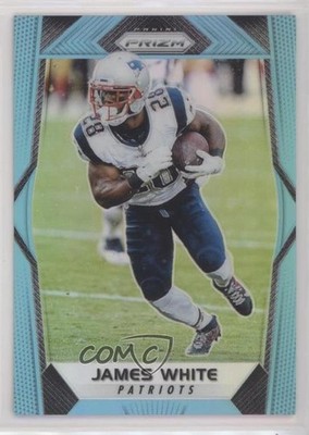 2017 Panini Prizm Light Blue Prizm 83/199 James White #185 0r4