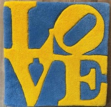 1928-2018 Robert INDIANA - LOVE 4 (azul-amarillo)certificado numerado y firmado
