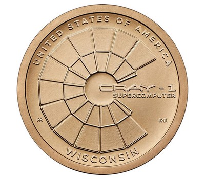 2026-P Cray-1 Super Computer Wisconsin Innovation Dollar 1$