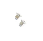 5.10mm aluminium on silicon rubber studs back for earring — photo 5