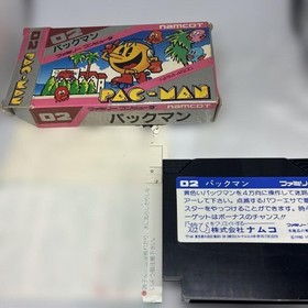 NAMCOT PAC-MAN Famicom Cartridge Used with Manual No Charger Needed