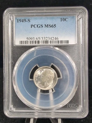 1949 S 10C Roosevelt Dime PCGS MS65 6811