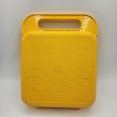 Vintage Tupperware Lunchbox With Stencils Hinges Work Yellow Toy Tupperware 