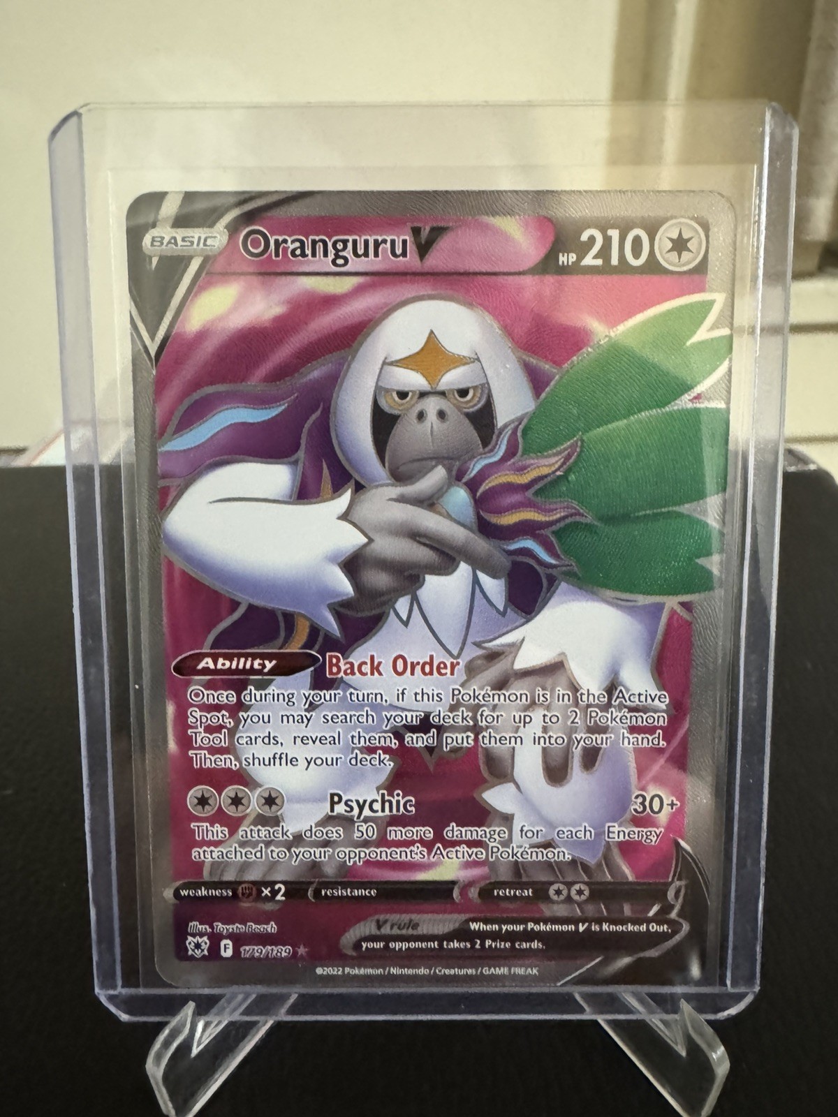 Oranguru V 179/189 Ultra Rare Full Art Astral Radiance NM/M Pokemon Card