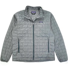 2017 Patagonia Nano Puff Full-Zip Insulated Jacket, Stone Grey XL