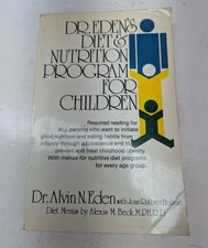 Dr. Eden's Diet & Nutrition Program for Children by Dr. Alvin Eden PB 1980 VTG