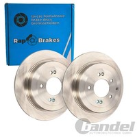 2X RAP Bremsscheiben 302Mm Voll Hinten Passend FüR Hyundai Tucson KIA Sportage