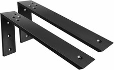 2 Pack 20" x 8" x 2.5" Heavy Duty Metal L Bracket Countertop Support