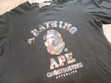 A Bathing Ape BAPE x Ghostbusters Afterlife Baby Milo Black T Shirt Men’s Sz M