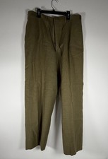 BSA Men's Wool Pants Size Approximately 32" Waist & 28" Inseam Length CR-387