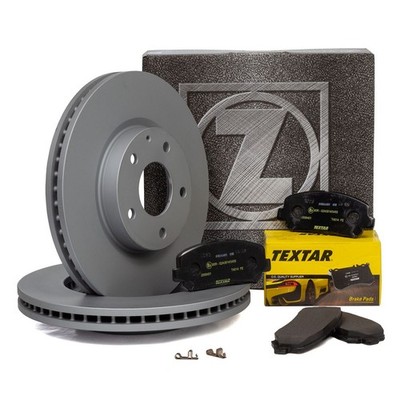 ZIMMERMANN Bremsscheiben Ø 297mm + TEXTAR Beläge für MAZDA CX-5 (KE GH) vorne