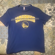 NBA Golden State Warriors Shirt XL Blue Yellow Established 1946 Basketball