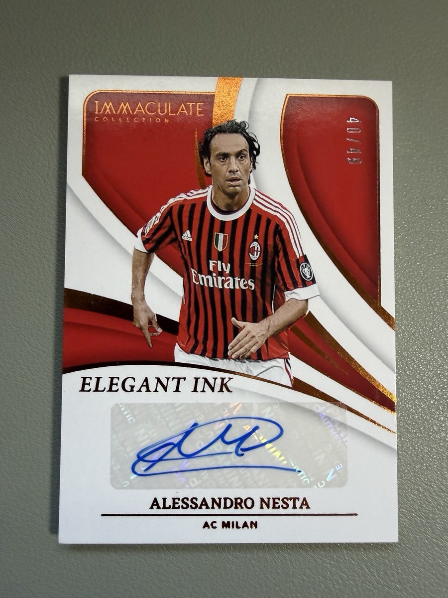 Panini Immaculate Soccer Elegant Ink Alessandro Nesta Autograph AC