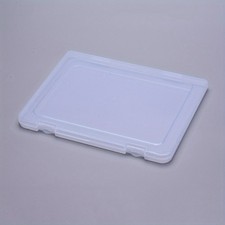 2Pcs A4 Plastic File Boxes 30.4x23.3x1.95cmTransparent Office