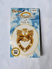 Darice Angels Filigree Kit 2430-60 Jewelry Making Craft Pin New Old Stock Sealed