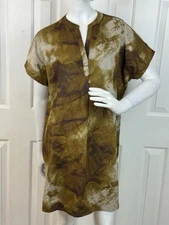 NWT Grade & Gather Blue Gray Splatter Mini Dress Size Medium