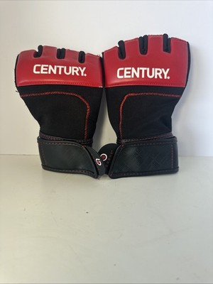 Century MMA Grappling Gloves Red Black Open Finger Training Sparring Gloves