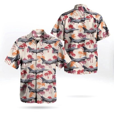 Air Force Hawaiian Shirt Minnesota Air National Guard 148th Fighter Wing Lockhee