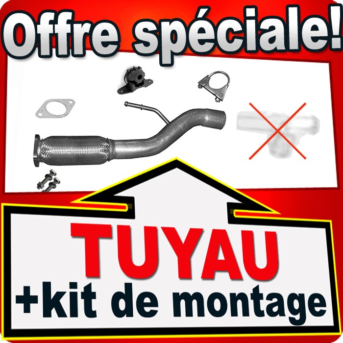 Tuyau d'échappement pour Nissan Qashqai II et Renault Kadjar 1.5 1.6 dCi
