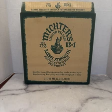 Michter's Limited Release Barrel Strength Rye- Whiskey Box w/ Insert
