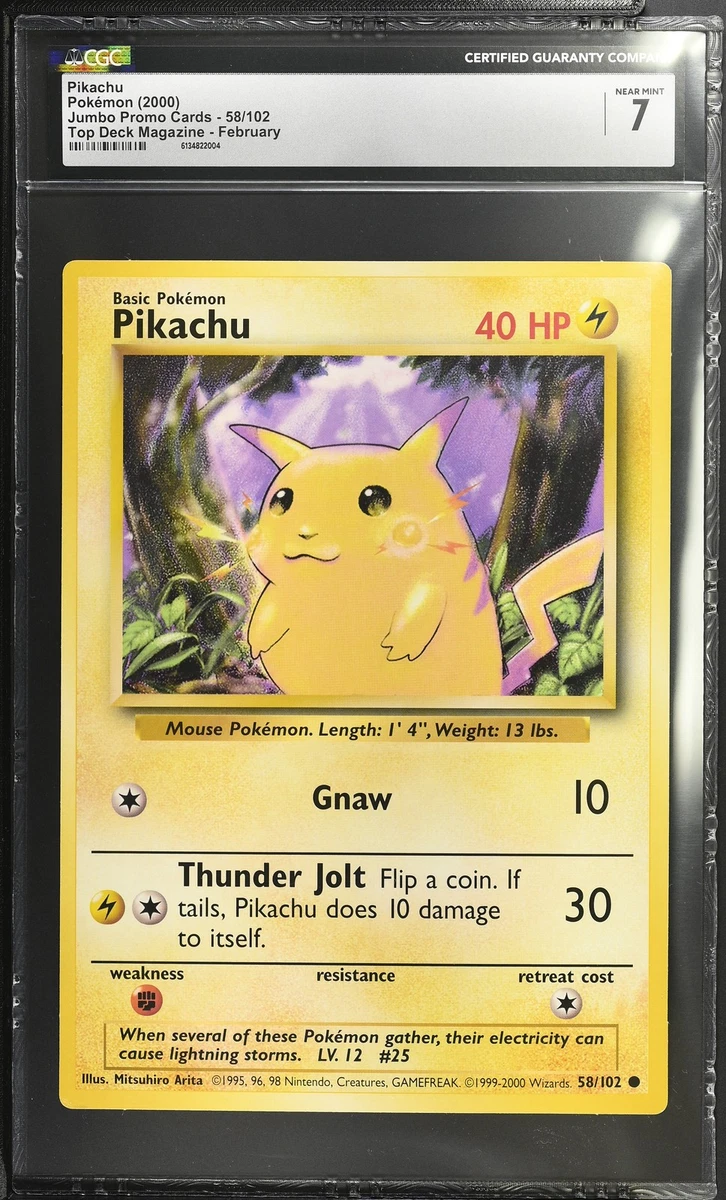 Las mejores ofertas en Pikachu 058/102 Jumbo Cards | eBay