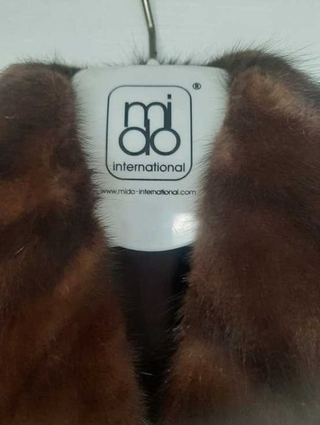 Women Mido Fur Coat Brown Mink 40