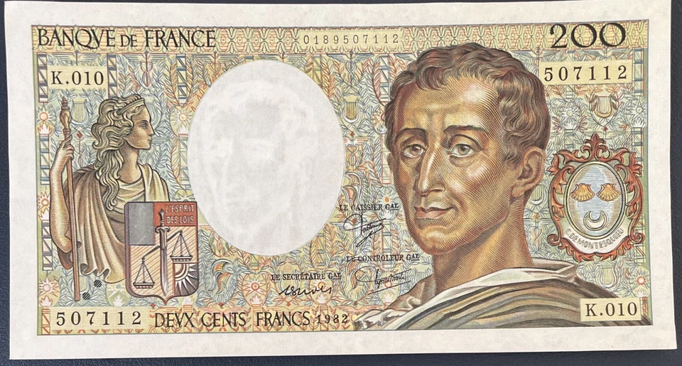 Billet France - 200 Francs Montesquieu 1982 Spl - Photo 1/2