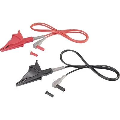 VOLTCRAFT MSL-507 Messleitung Stecker 4 mm Krokoklemmen 1.00 m Schwarz, Rot 1