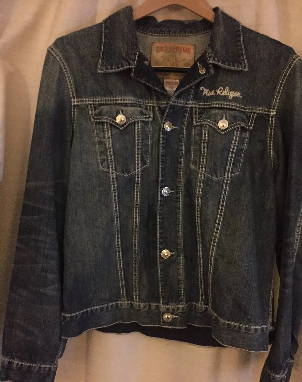 Veste True Religion Classic JIMMY Super T   lavage collatéral en détresse Supreme