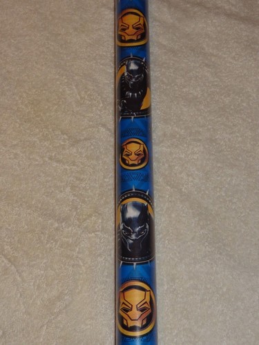 BLACK PANTHER WRAPPING PAPER FOLDED FLAT GIFT WRAP ANY OCCASION 60 SQUARE FEET - Picture 8 of 12