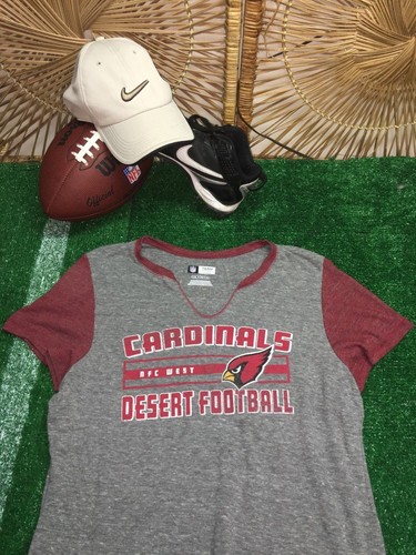 NFL Womens Ladies Arizona Cardinals " Split Neck"  Jersey Shirt c27