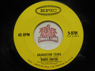 BOBBY VINTON: Graduation Tears / L-O-N-E-L-Y, 45 RPM VG+ (5A)